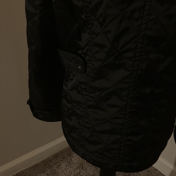 Aeros Women Black Jacket Straight Fit Textured Long Sleeve  - PS - Picture 5 of 12